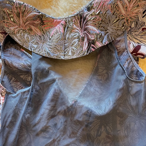 Original Victoria's Secret Dream Angel Shine Brocade Ruffle Bodysuit mesh back S - Picture 11 of 15